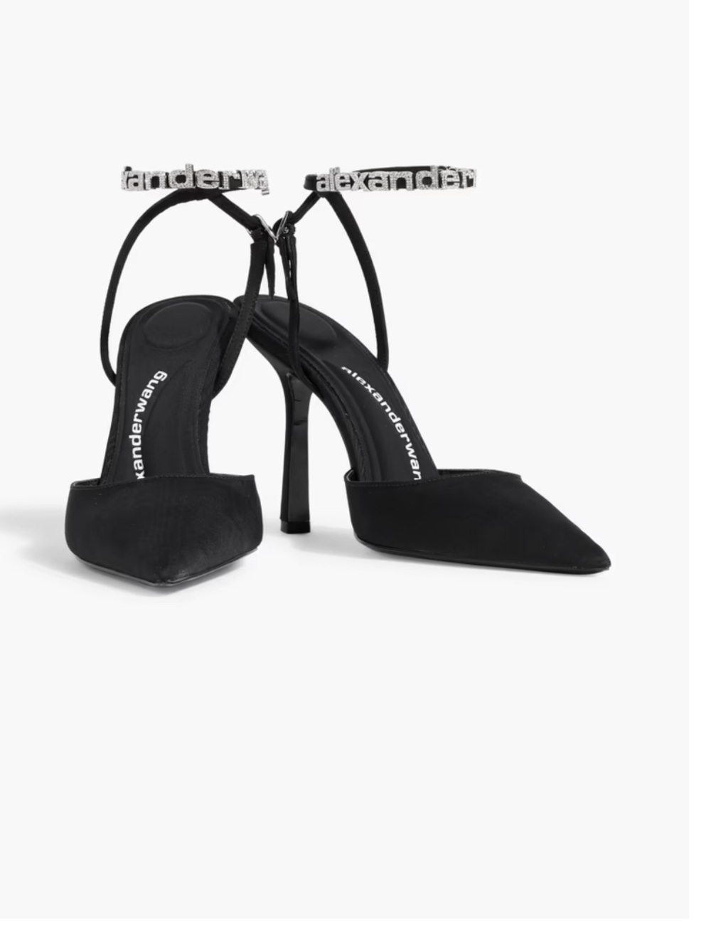 Alexander wang crystal faille heels